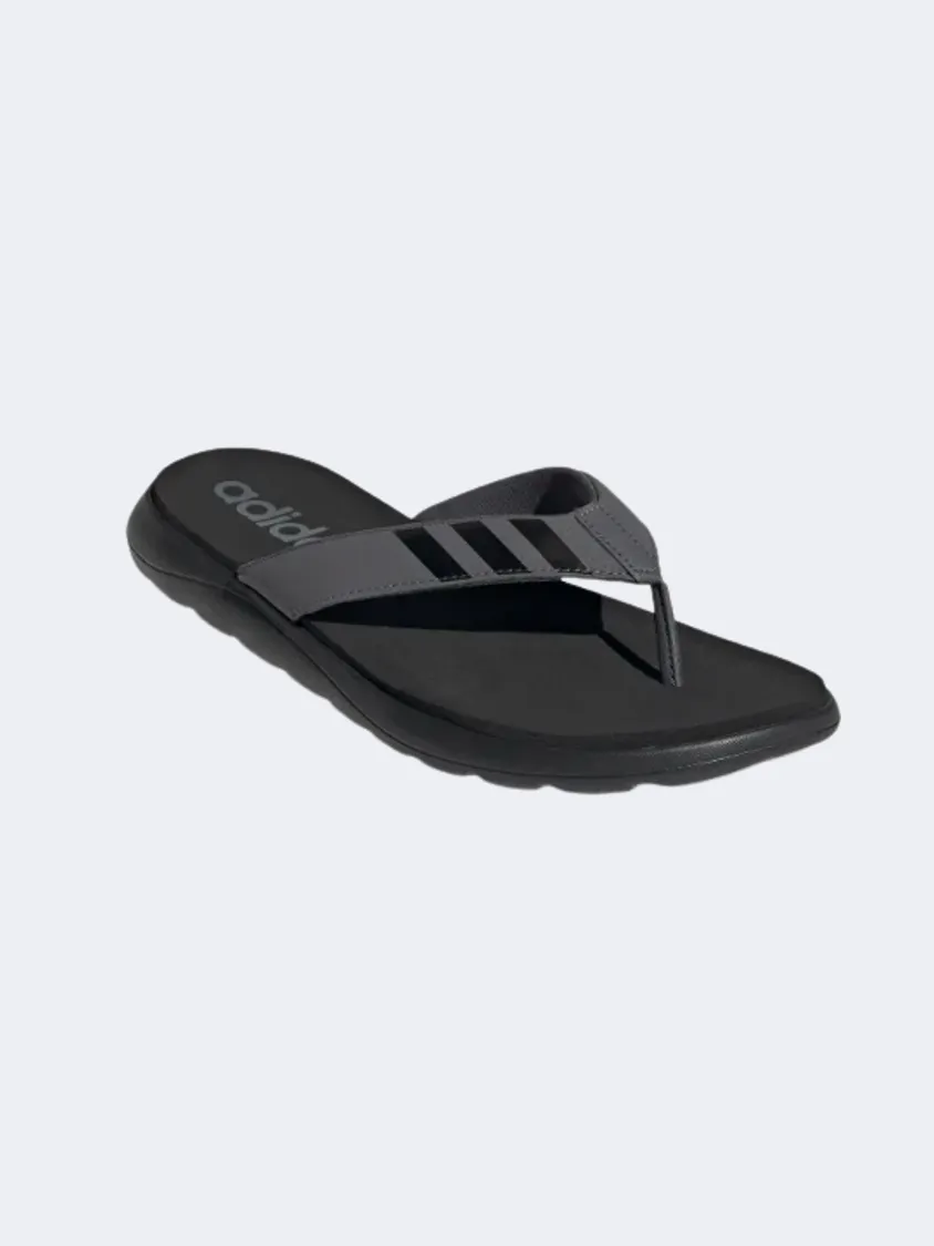 Adidas Comfort Men Swim Slippers Black /Grey