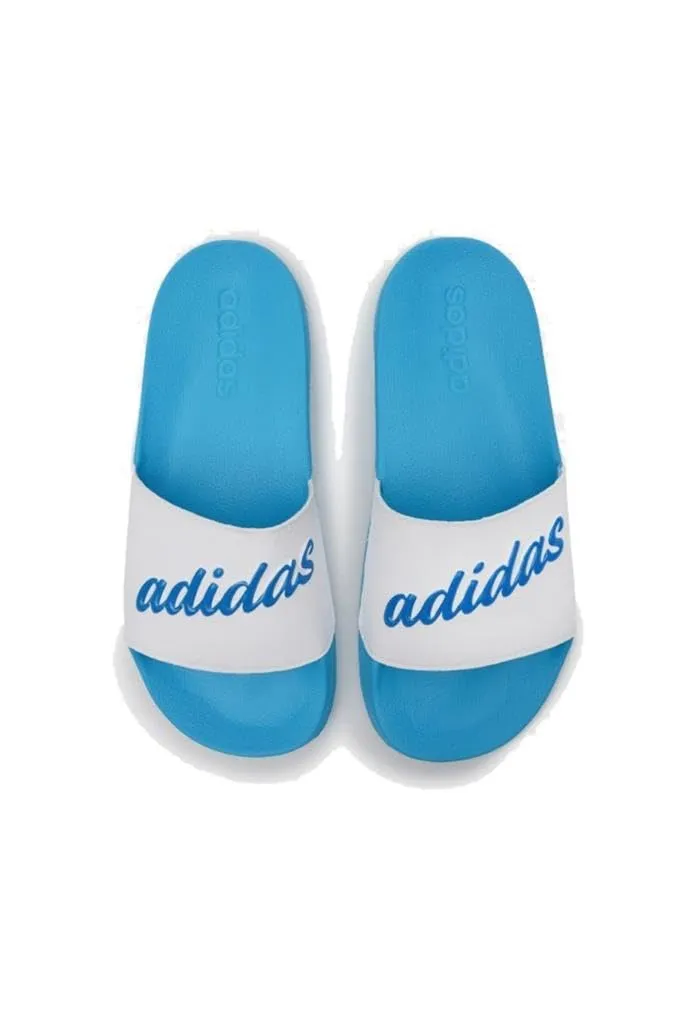 Adidas womens ADILETTE SHOWER FTWWHT/BLRUME/SKYRUS Slipper - 7 UK (GZ5927)