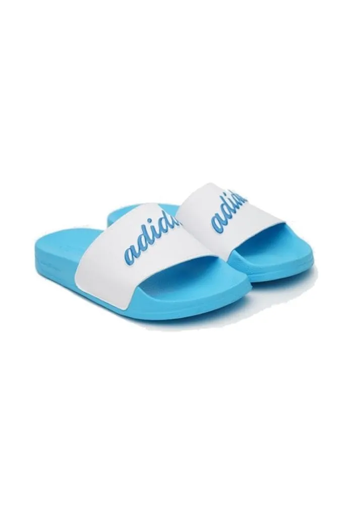 Adidas womens ADILETTE SHOWER FTWWHT/BLRUME/SKYRUS Slipper - 7 UK (GZ5927)