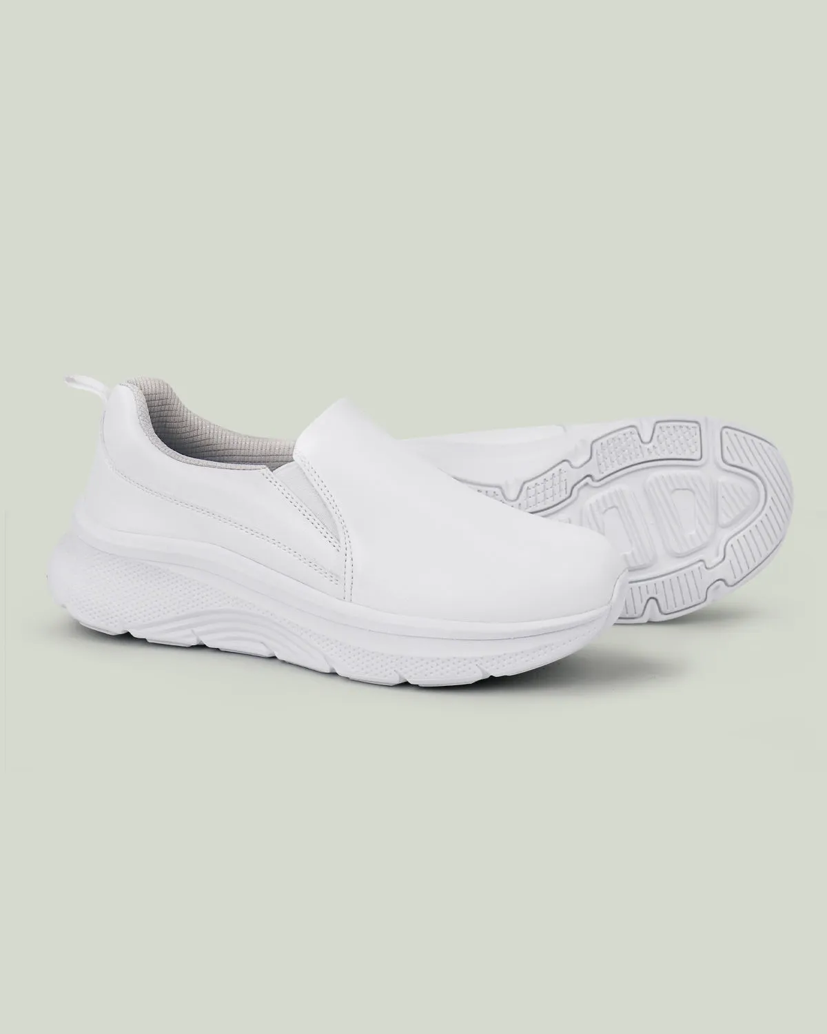 Arch Support Nurse Shoes-Gloffy White