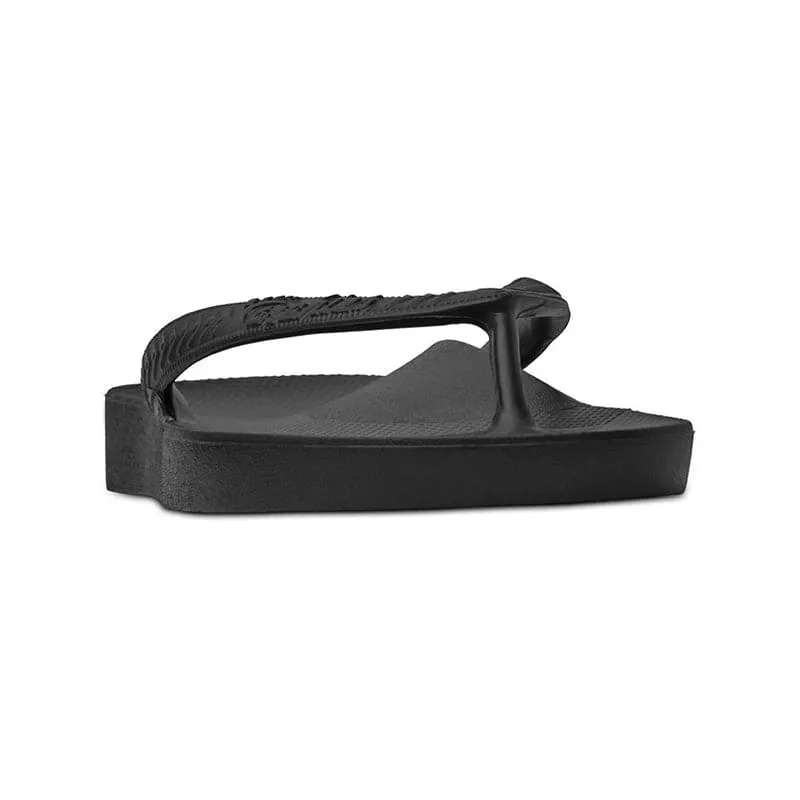 Archies Black Arch Support Thongs