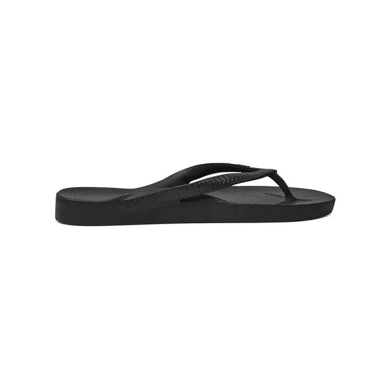 Archies Black Arch Support Thongs