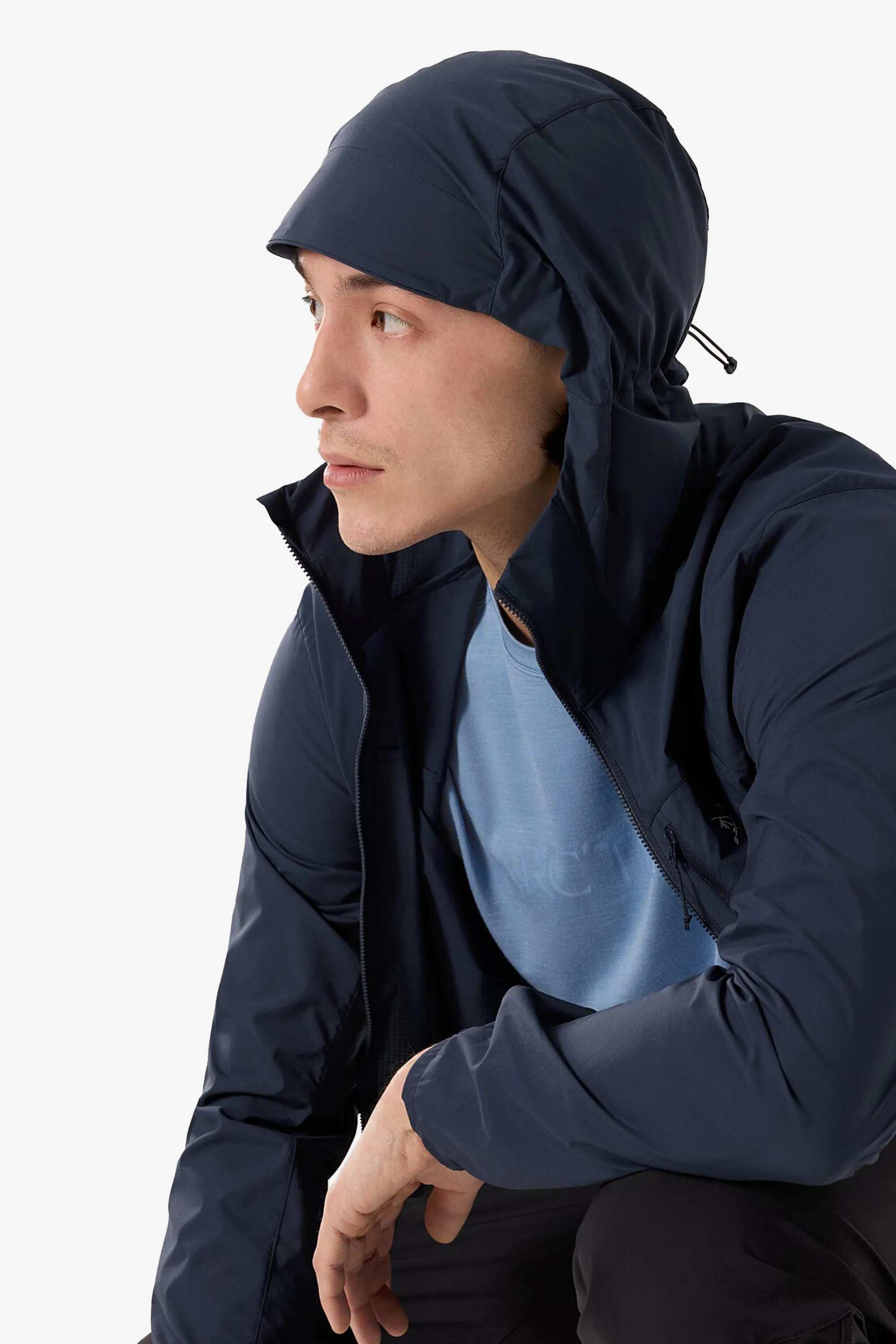 Arc'teryx Men's Squamish Hoody in Black Sapphire