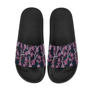 Beaded Pink Men's Slide Sandals