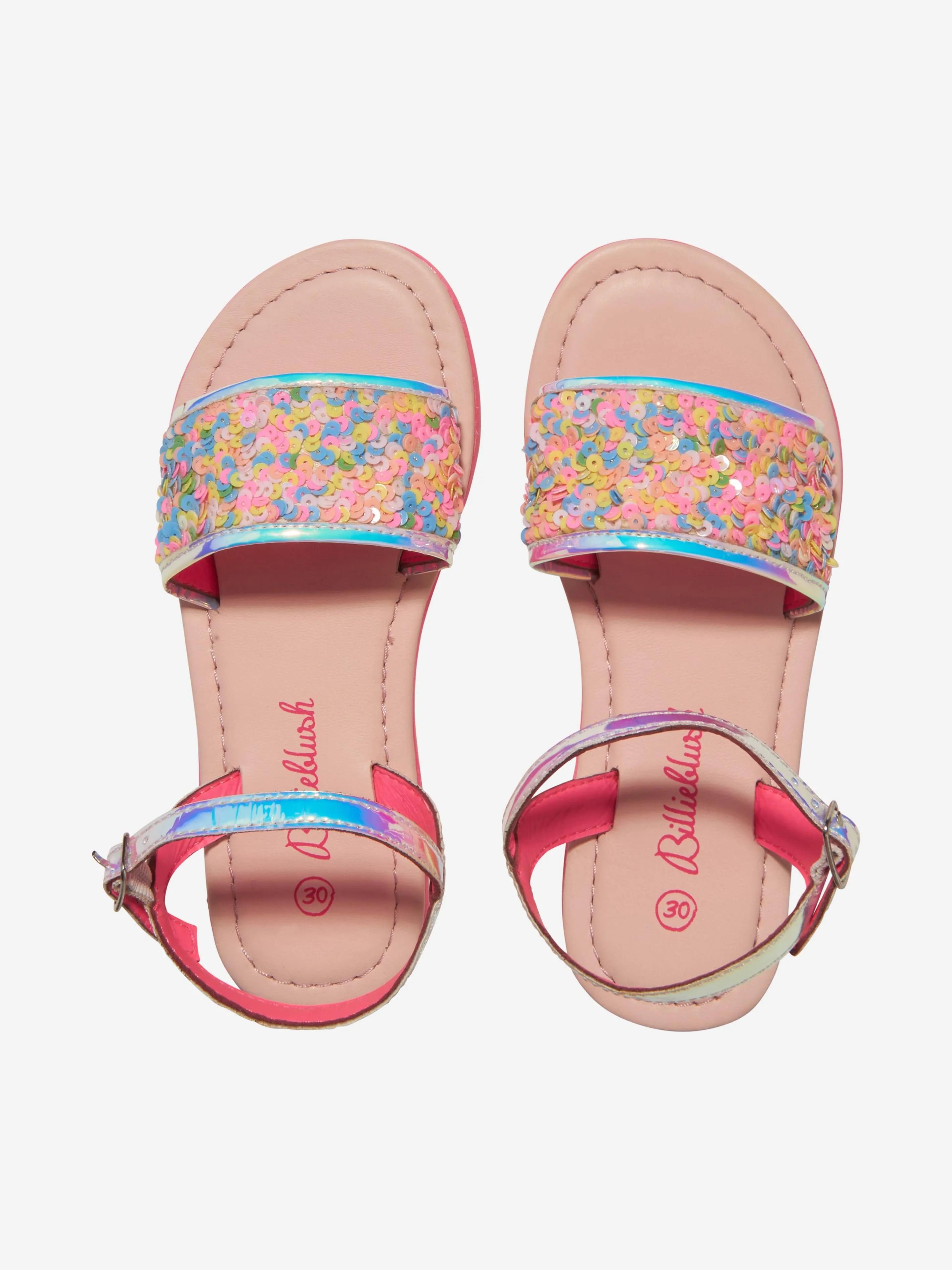 Billieblush Girls Sequin Sandals in Multicolour