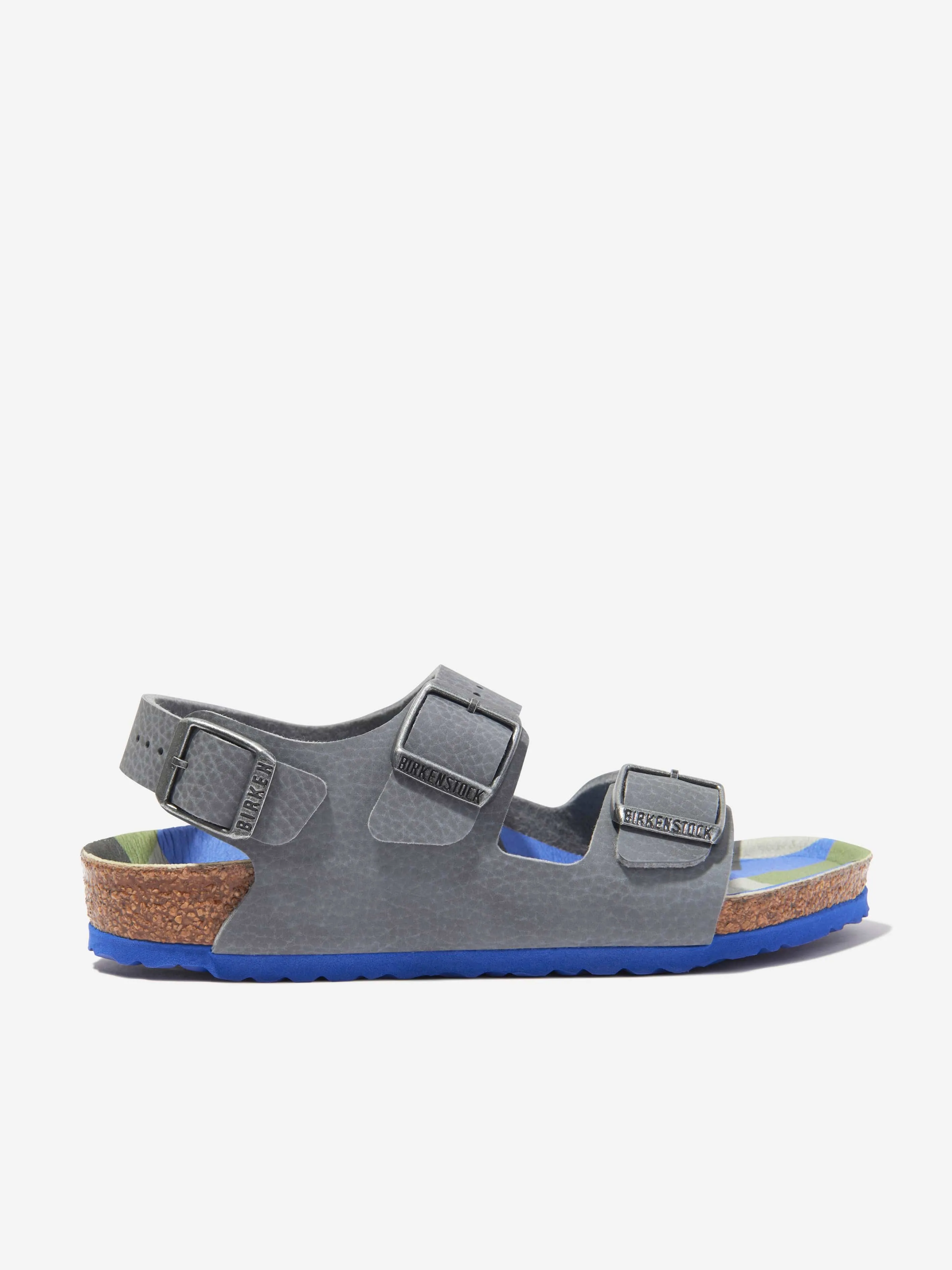 BIRKENSTOCK Boys Milano Sandals in Grey