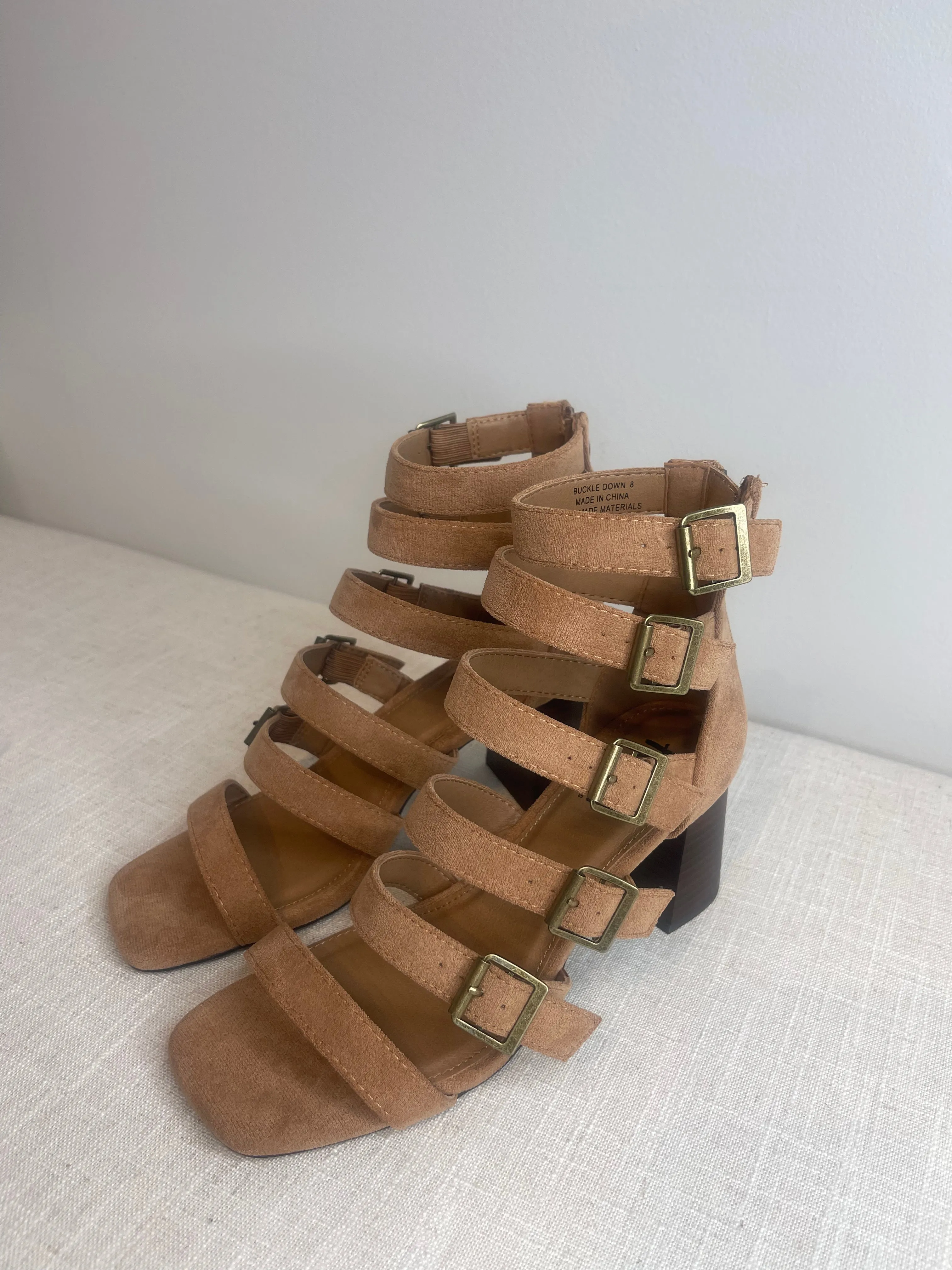 Camel Buckle Heel