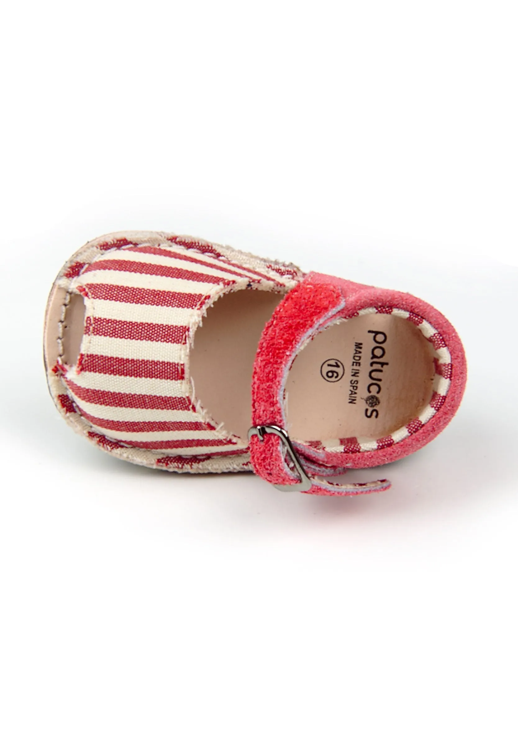 Casual Sandals Stripes Red Boys Leather Shoes for baby and infant