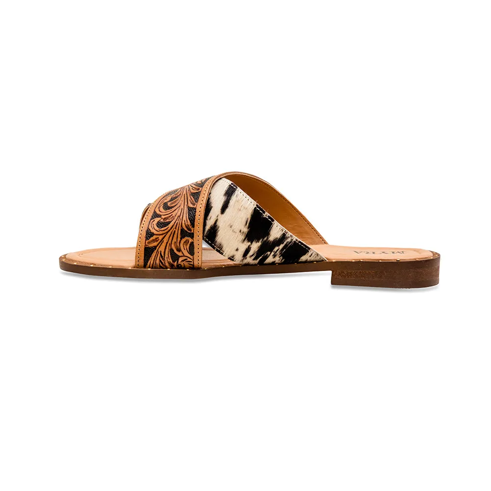 Chappy Western Hand-Tooled Sandals