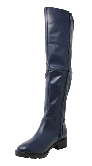 Charming Lady Women's Stretch Calf Knee High Riding Boot