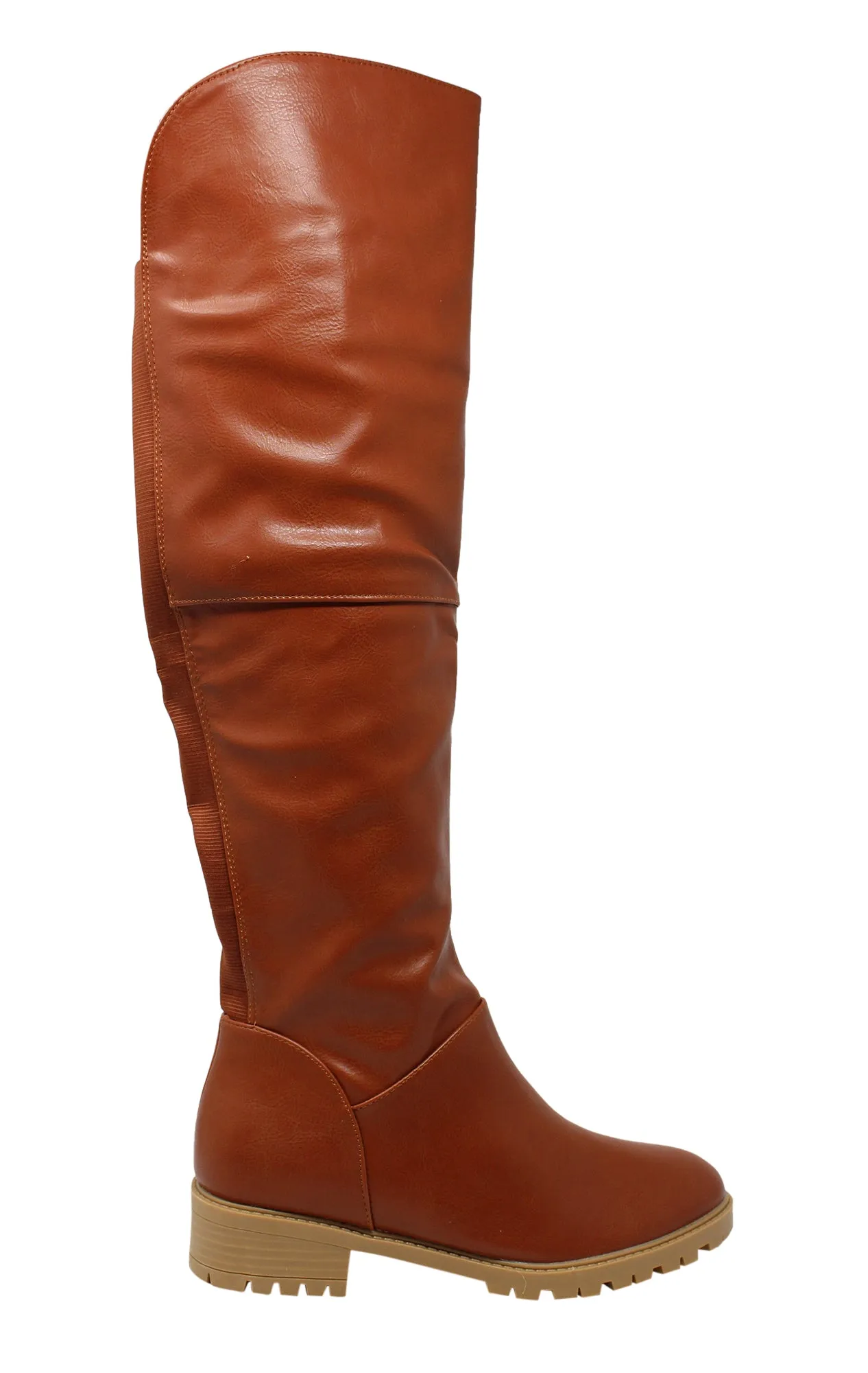 Charming Lady Women's Stretch Calf Knee High Riding Boot