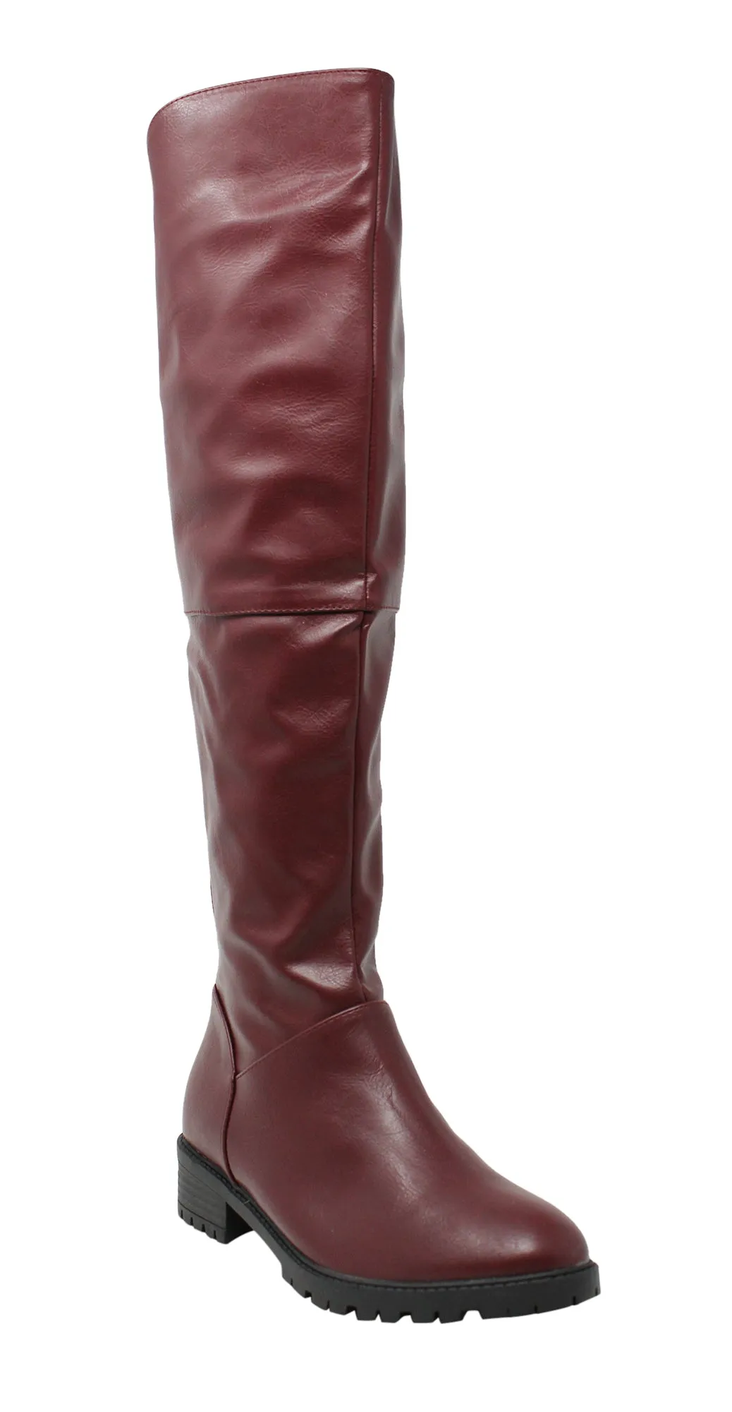 Charming Lady Women's Stretch Calf Knee High Riding Boot