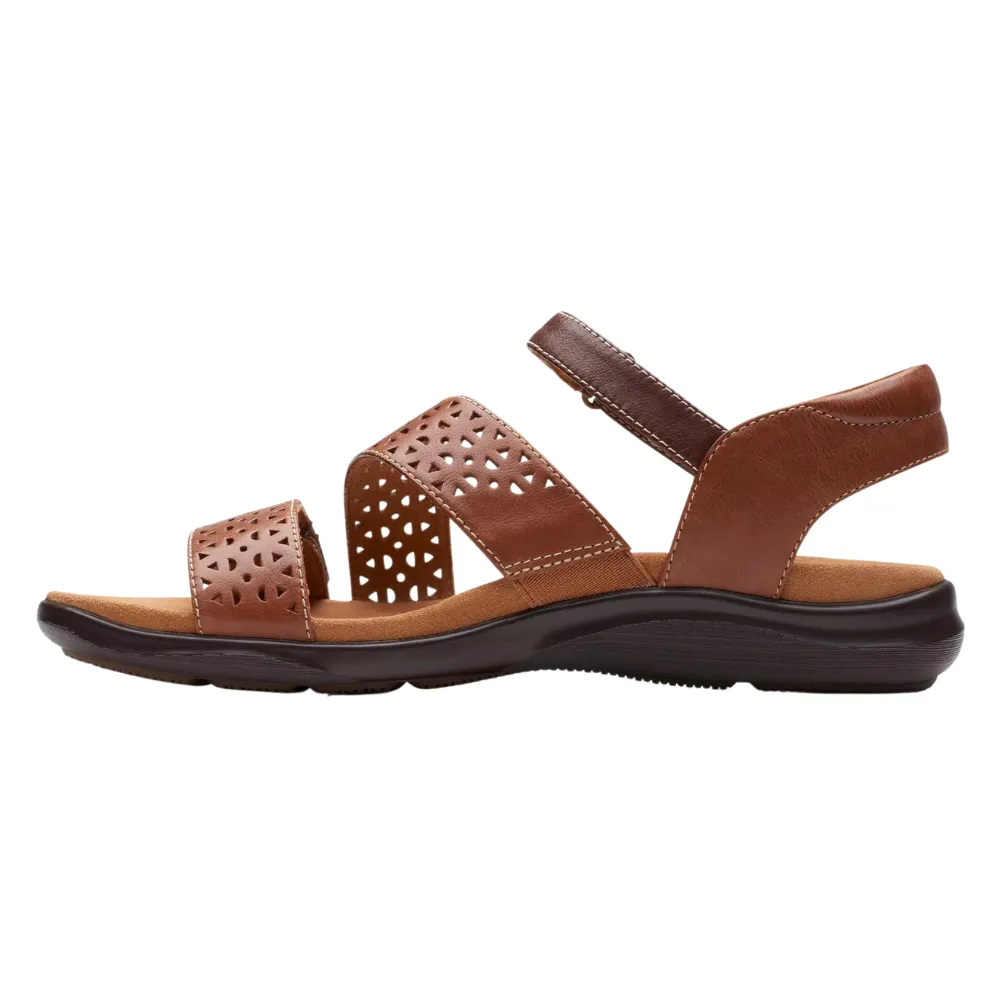 Clarks Kitly Way Tan Leather Sandal (Women's)