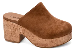 Corkys Watch Your Back | Tobacco Faux Suede