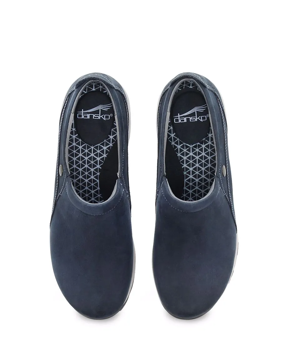 DANSKO PATTI SLIP-ON - NAVY MILLED NUBUCK