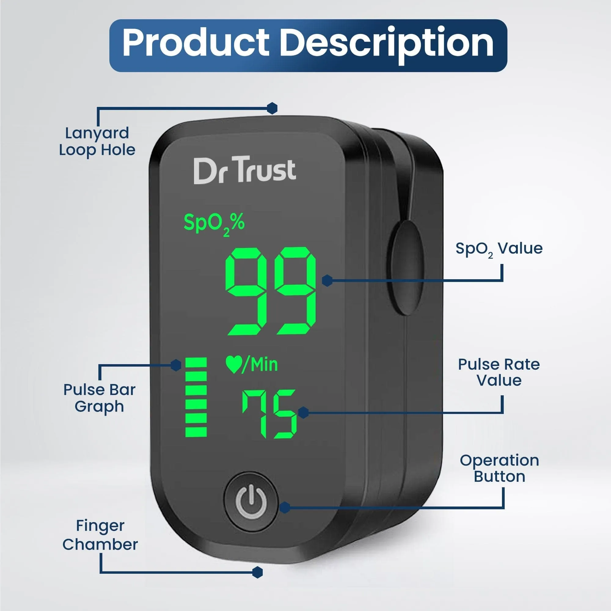 Dr Trust USA Pulse Oximeter 211