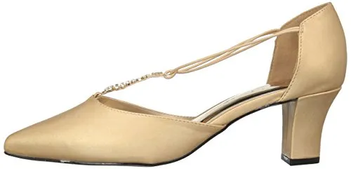 Easy Street Women Moonlight Dress Pump Gold 7.5 W US Pair of Shoes