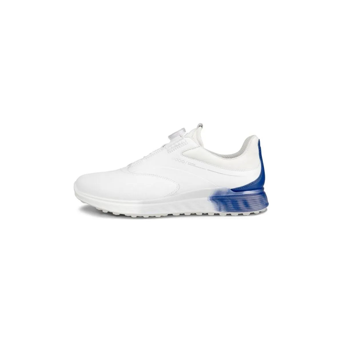 Ecco Men's Golf S-Three Boa Shoe in White Blue Depths Bright White