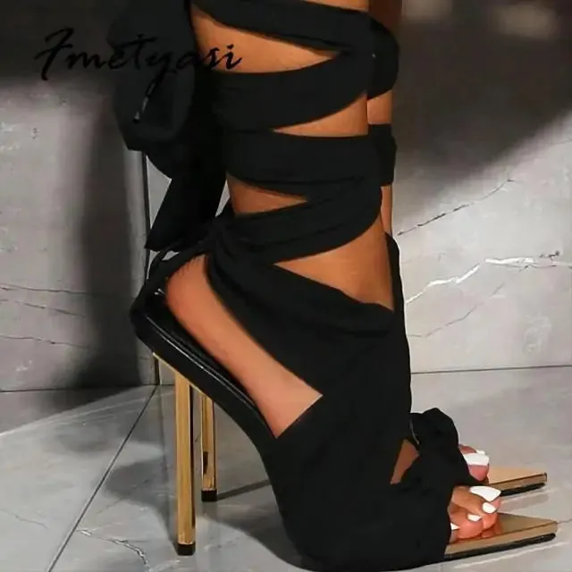 Fabric Ankle Strap Shoes^