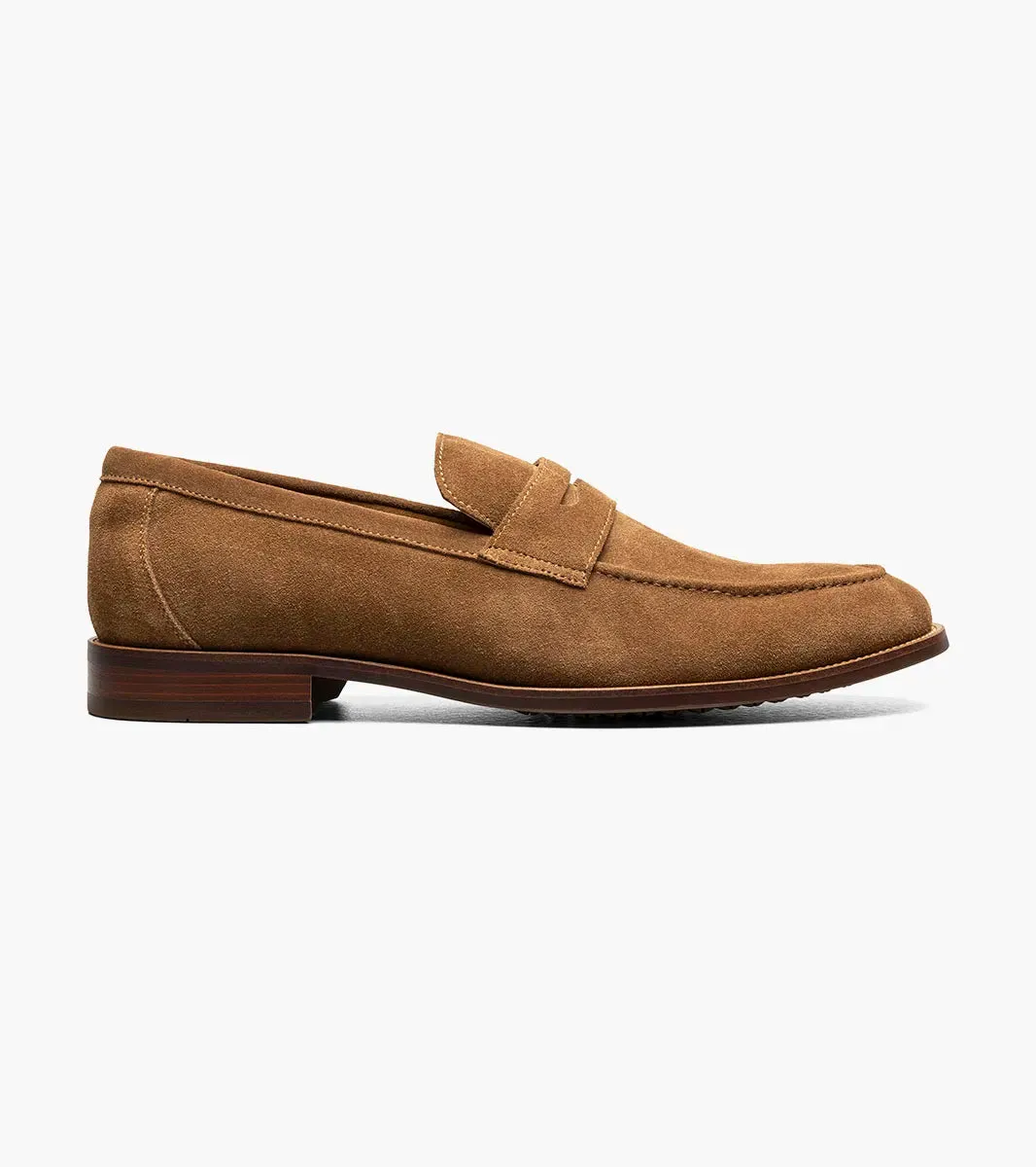 Florsheim Mens Rucci Suede Penny Loafer Shoe -Mocha