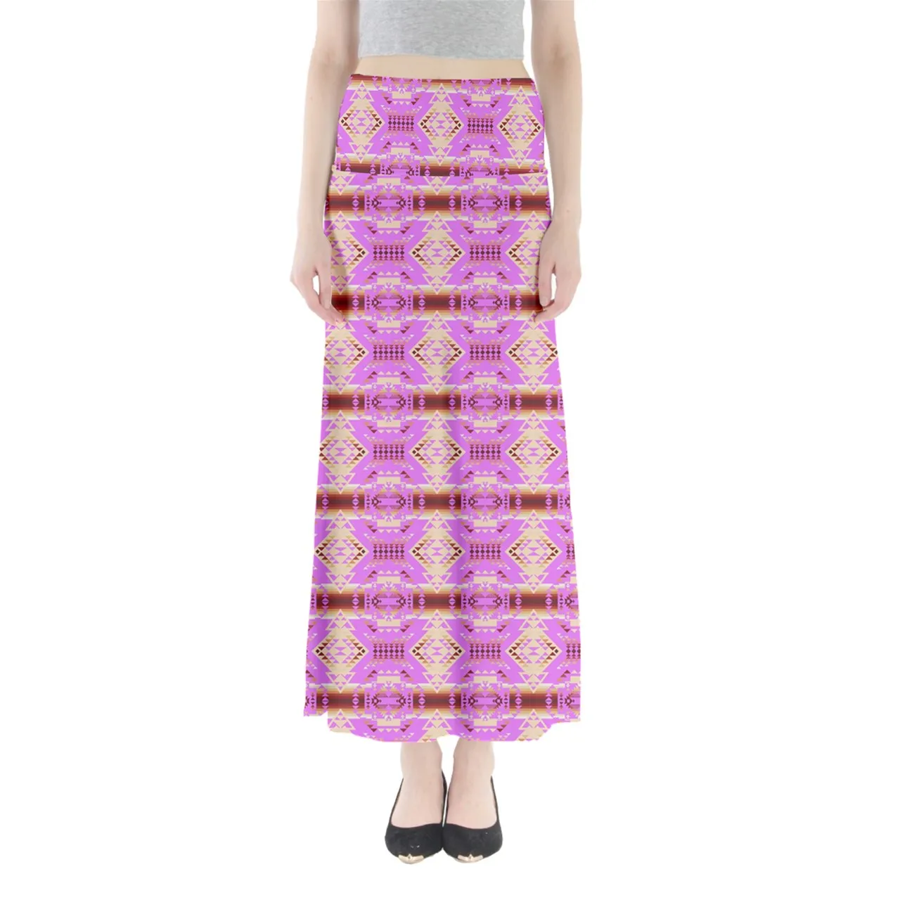 Gathering Earth Lilac Full Length Maxi Skirt