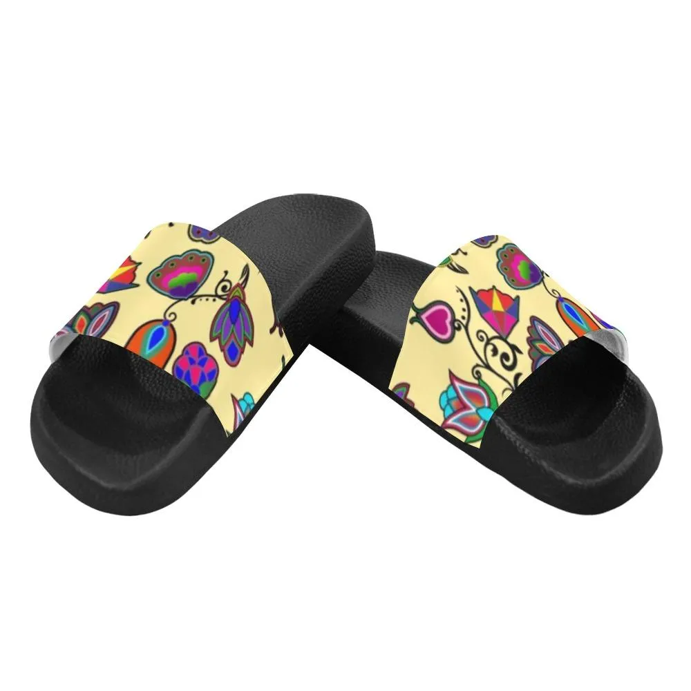 Indigenous Paisley Vanilla Women's Slide Sandals