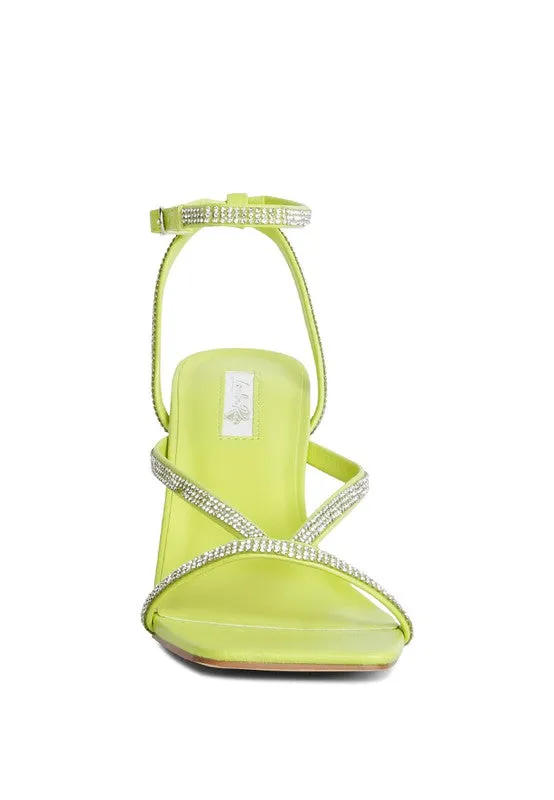 KESLEY Strappy Sandal with Kitten Heel Women's Shoes