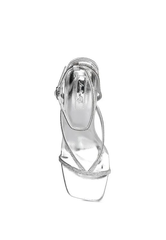 KESLEY Strappy Sandal with Kitten Heel Women's Shoes