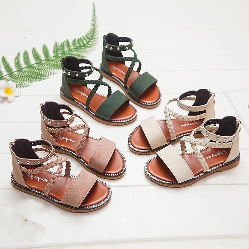 Kids Leather Sandals for Baby Girls & Toddlers – Comfortable, Durable Summer Shoes for Little Feet