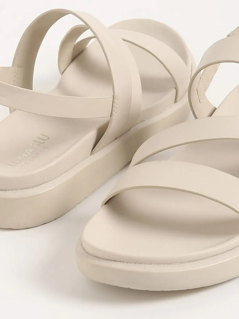 LUNA BLU Beige Strappy Sandals