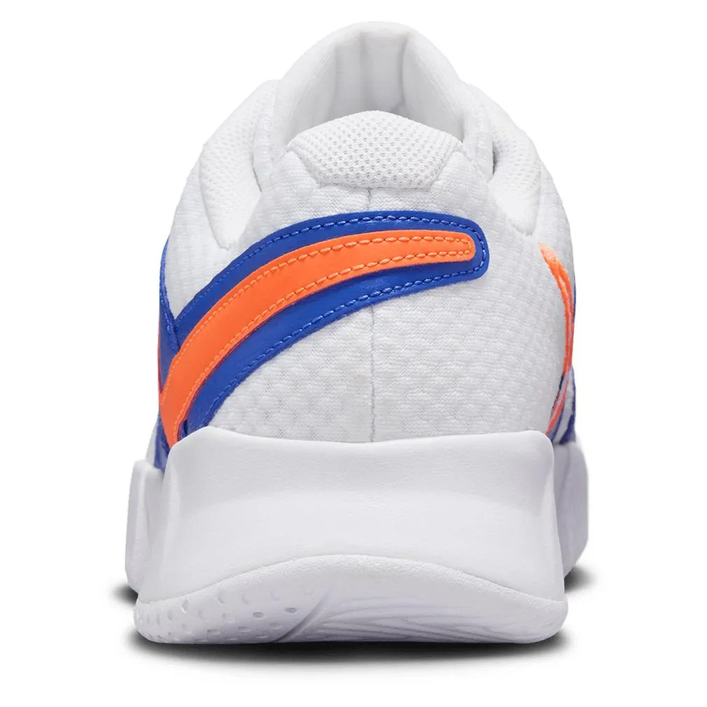 Men`s Court Lite 4 Tennis Shoes White and Hyper Crimson