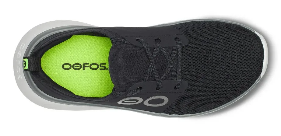 Men's Oofos OOmy STRIDE 5087WHTBLK Color:  White/Black