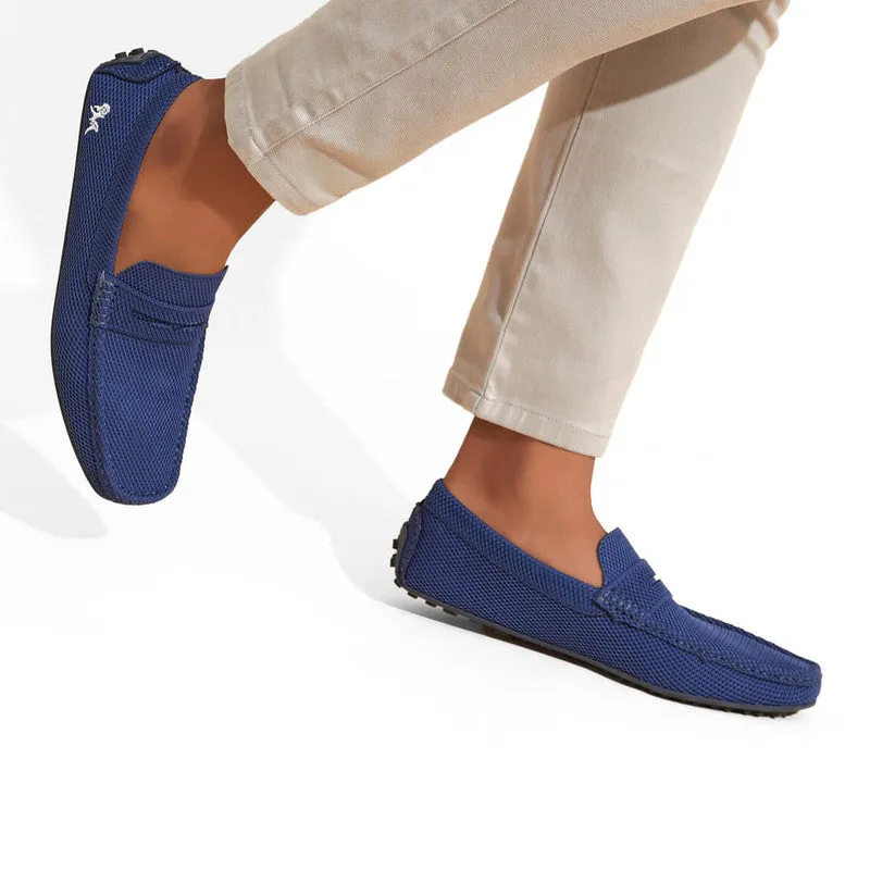 Neeman's Mens Relive Knitted Loafers | Navy Blue