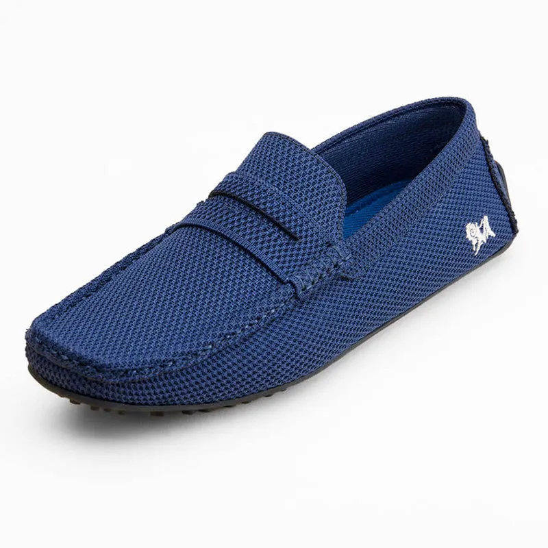 Neeman's Mens Relive Knitted Loafers | Navy Blue