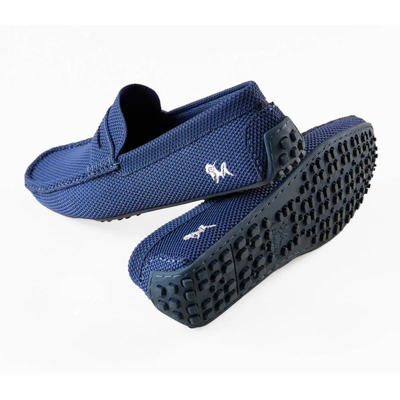 Neeman's Mens Relive Knitted Loafers | Navy Blue