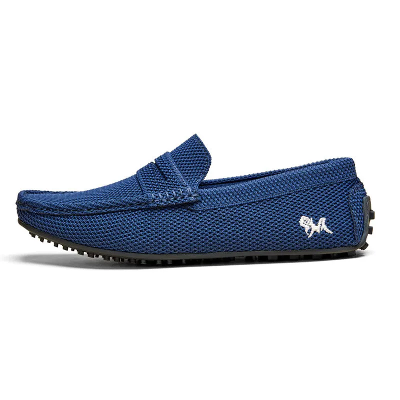 Neeman's Mens Relive Knitted Loafers | Navy Blue