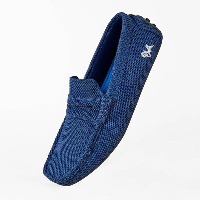 Neeman's Mens Relive Knitted Loafers | Navy Blue