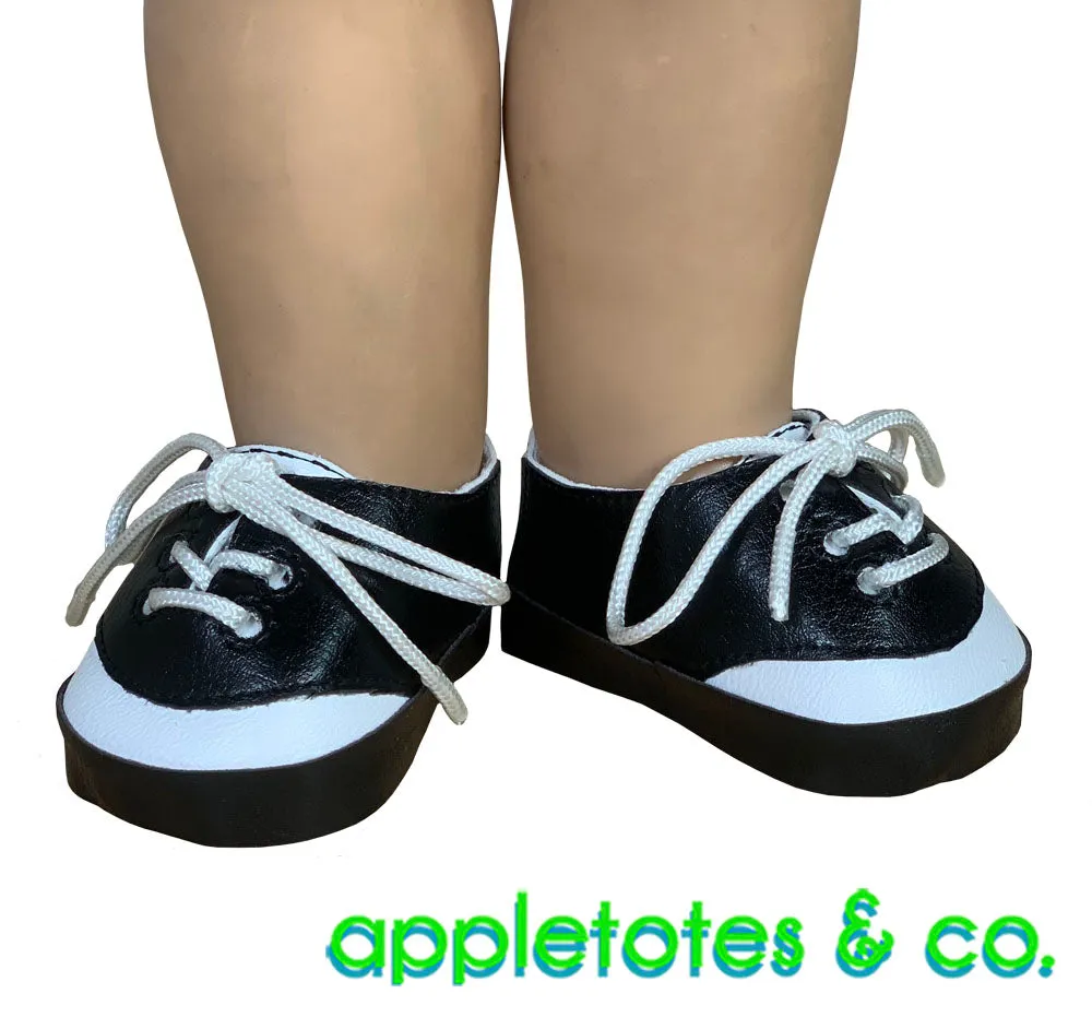 Saddle Shoes ITH Embroidery Pattern for 18 Inch Dolls