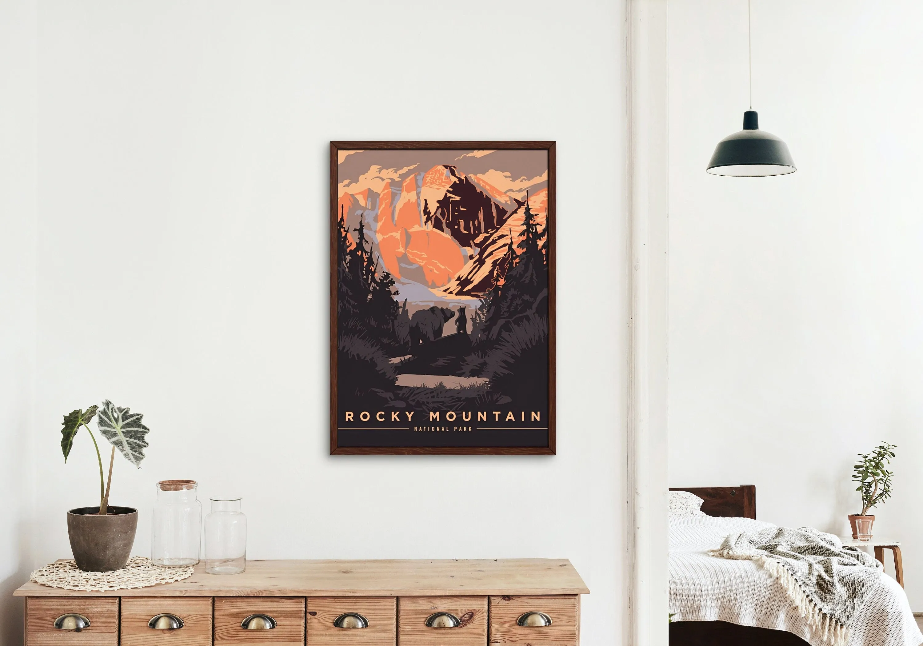 Set Of 3 Mount Rainier Rocky Mountain Yosemite National Park Posters PRINTABLE ART, Vintage National Park Print, National Park Print, Vintage Wall Art