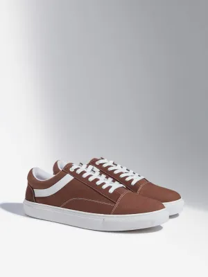 SOLEPLAY Brown Lace-Up Canvas Shoes