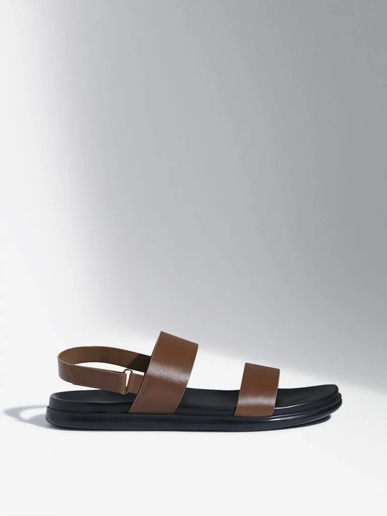 SOLEPLAY Tan Multi-Strap Leather Sandals