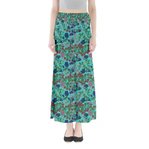 Takwakin Harvest Turquoise Full Length Maxi Skirt