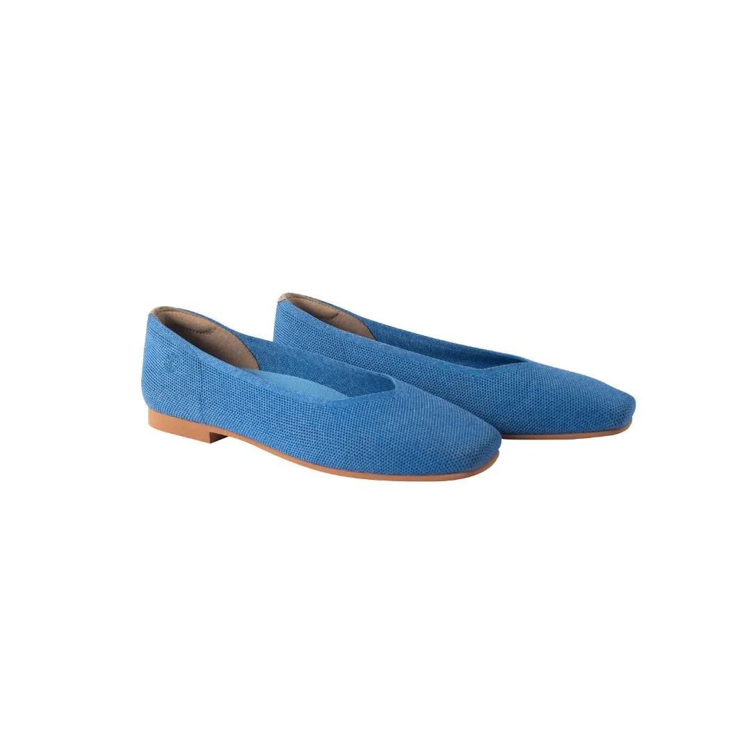 Una Flats | Square-Toe V-Cut