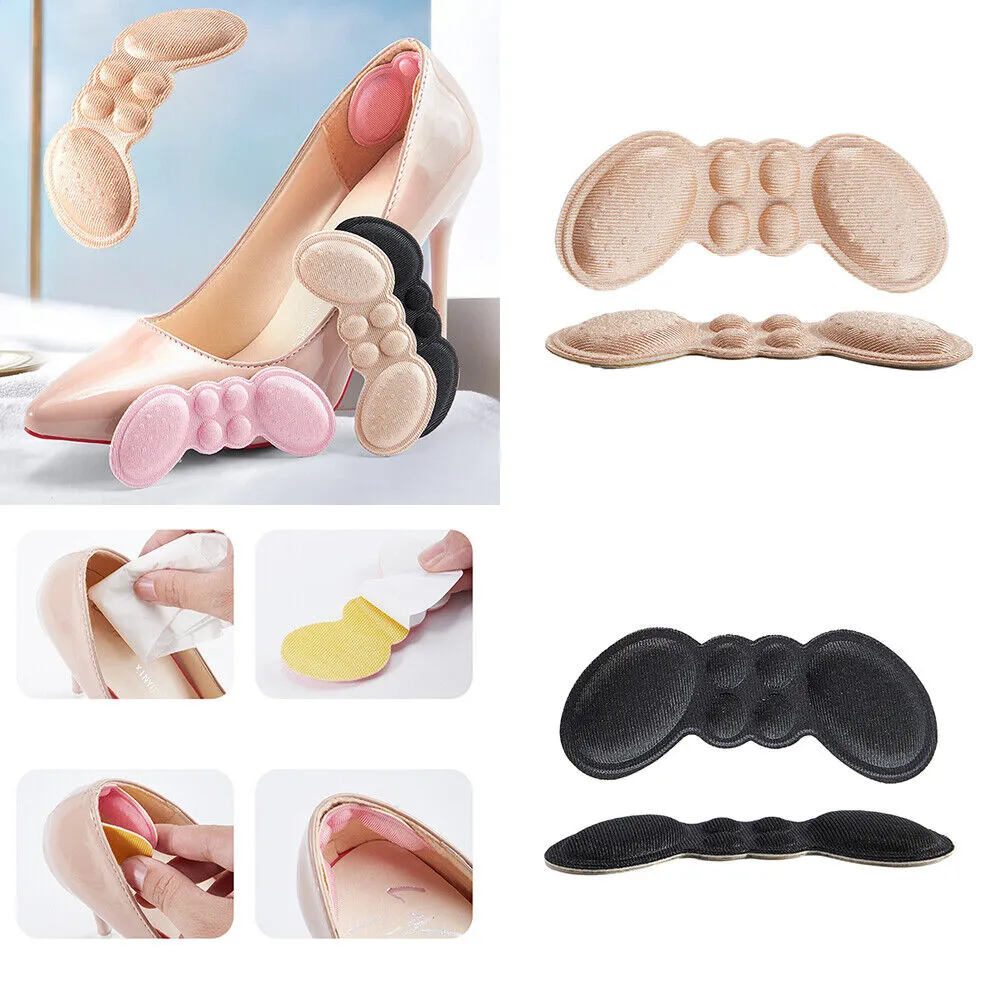 US 8~16 Pairs Heel Grips Liner Stickers Cushion Filler Pads Improved Fit&Comfort