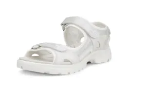 Women's Ecco Yucatan Sandal 06953-60922- Color:  White/Iridescent