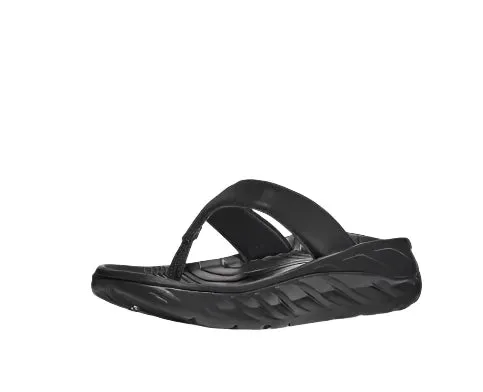 WOMEN'S HOKA ORA RECOVERY FLIP | BLACK / DARK GULL GRAY