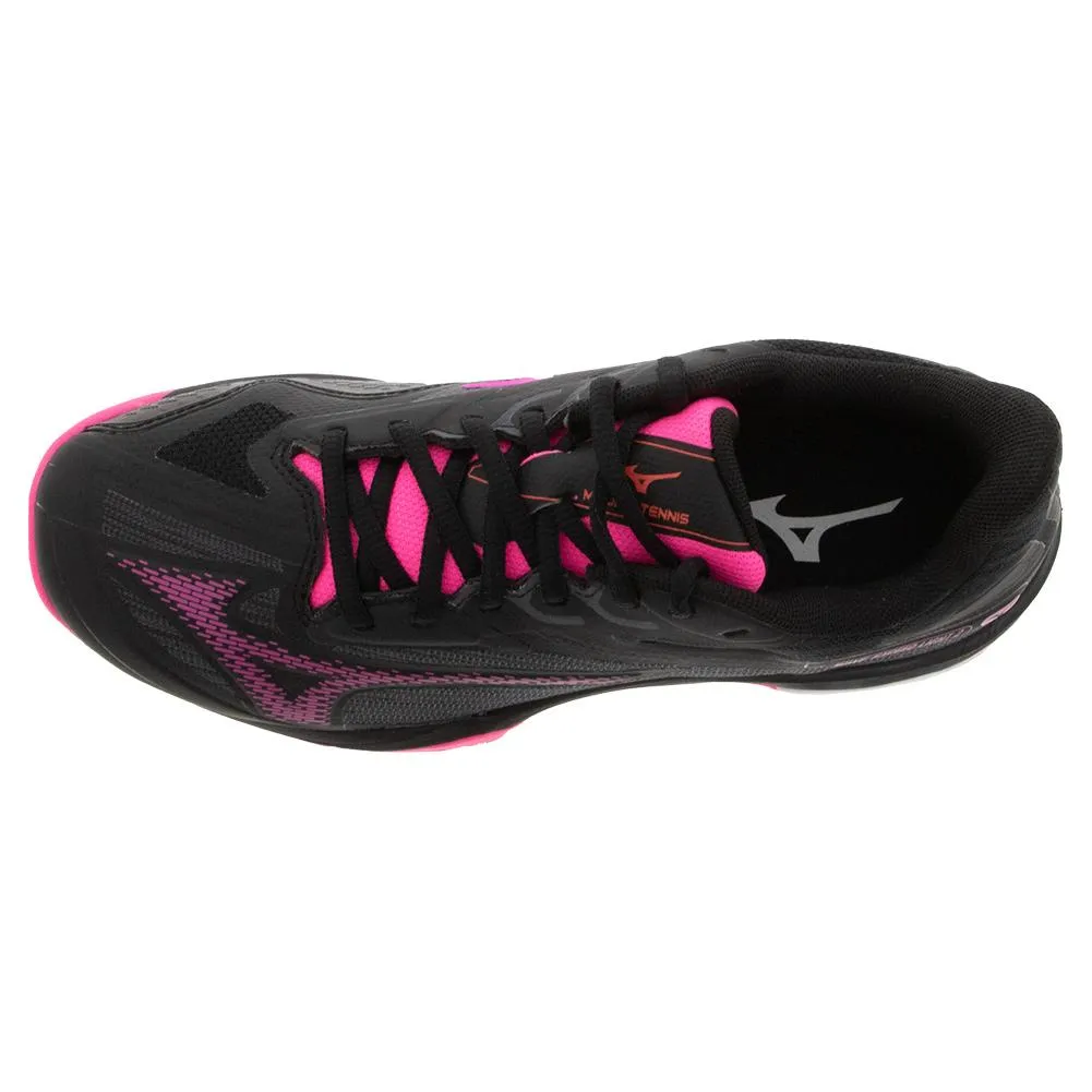 Women's Wave Exceed Light 2 AC Tennis Shoes Black and Pink Tetra